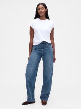 NWT GAP Curvy High Rise Barrel Jeans